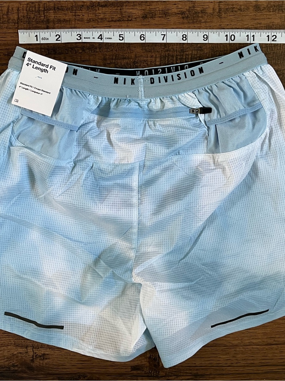 Nike Dri Fit ADV Run Division 4” Brief Lined Shorts ‘Light Blue’ (size mens XS) - Picture 8 of 9